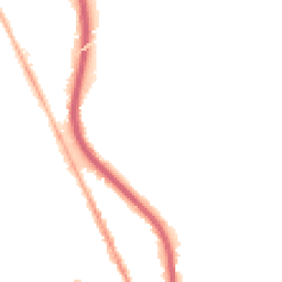 Night-time road noise heatmap for CH62 1ER