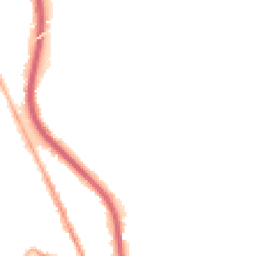 Night-time road noise heatmap for CH62 1HW