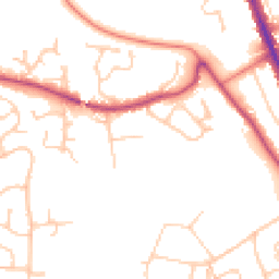 Daytime road noise heatmap for CH62 2AR