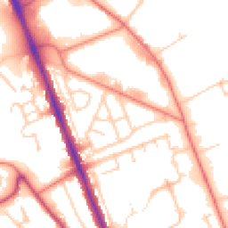 Daytime road noise heatmap for CH62 3LT