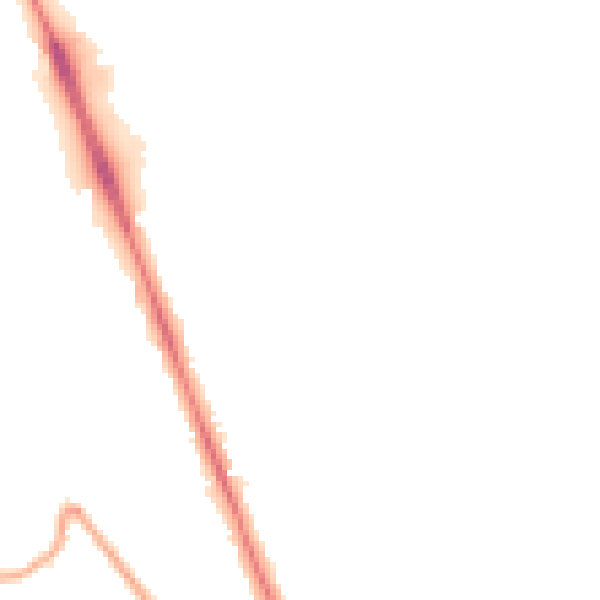 Night-time road noise heatmap for CH62 3ND