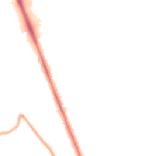 Night-time road noise heatmap for CH62 3NQ