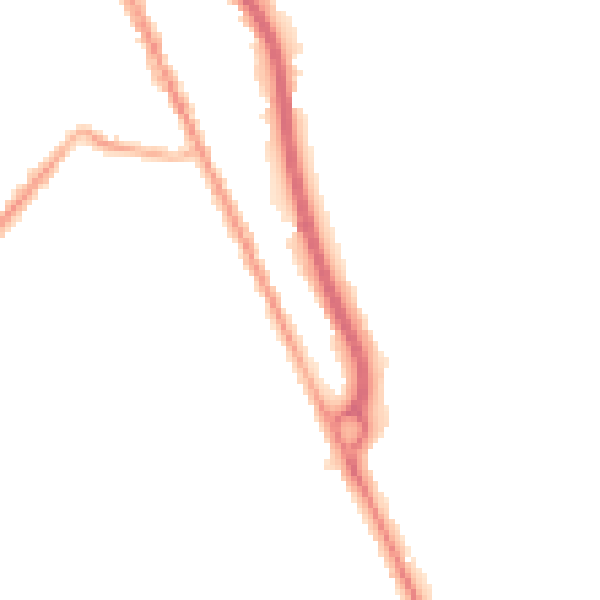Night-time road noise heatmap for CH62 4RJ