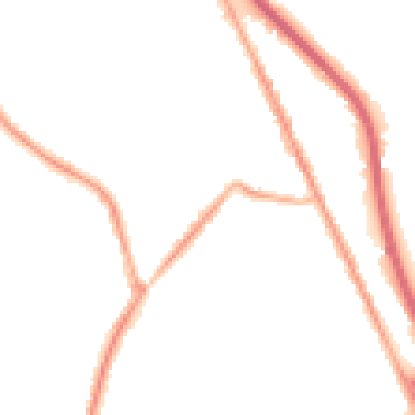 Night-time road noise heatmap for CH62 5BN