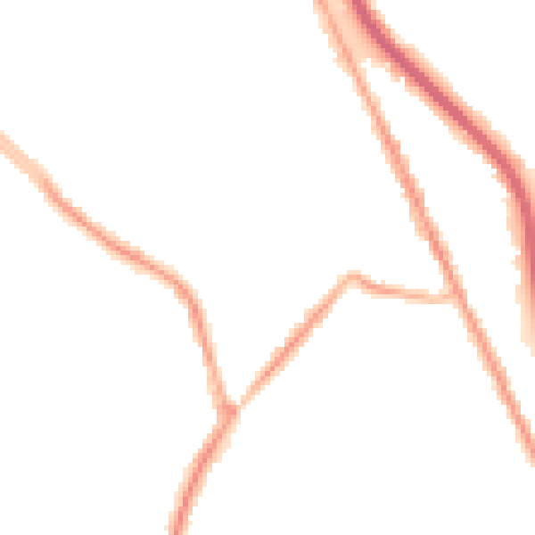 Night-time road noise heatmap for CH62 5BX