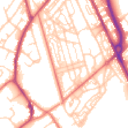 Daytime road noise heatmap for CH62 5DR
