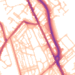 Daytime road noise heatmap for CH62 5EX