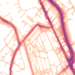 Daytime road noise heatmap for CH62 5HP