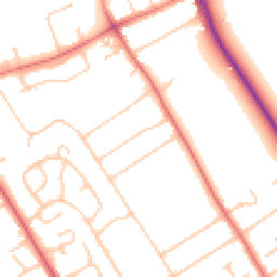 Daytime road noise heatmap for CH62 8BL