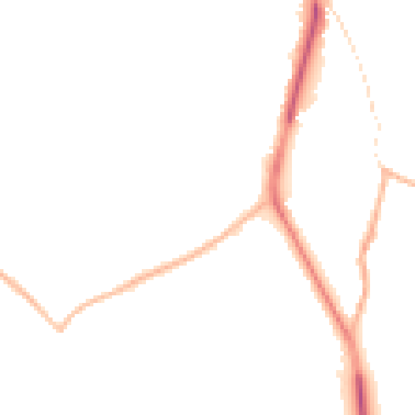 Night-time road noise heatmap for CH62 8BT