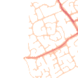 Daytime road noise heatmap for CH64 0SP