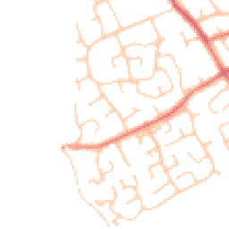 Daytime road noise heatmap for CH64 0SS