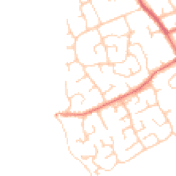 Daytime road noise heatmap for CH64 0TR