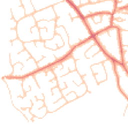 Daytime road noise heatmap for CH64 0TZ