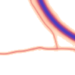 Daytime road noise heatmap for CH64 1RY