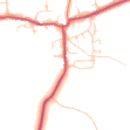 Daytime road noise heatmap for CH64 2UL