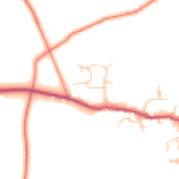 Daytime road noise heatmap for CH64 2UZ