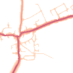 Daytime road noise heatmap for CH64 2XE