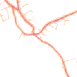Daytime road noise heatmap for CH64 4AR