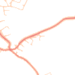 Daytime road noise heatmap for CH64 4EN