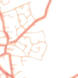 Daytime road noise heatmap for CH64 4EU