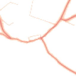 Daytime road noise heatmap for CH64 5TF
