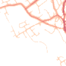 Daytime road noise heatmap for CH64 6TN