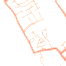 Daytime road noise heatmap for CH64 6TU