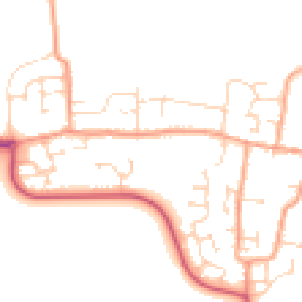 Daytime road noise heatmap for CM0 7FE