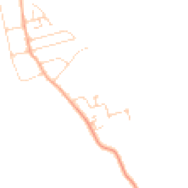 Daytime road noise heatmap for CM0 7JZ