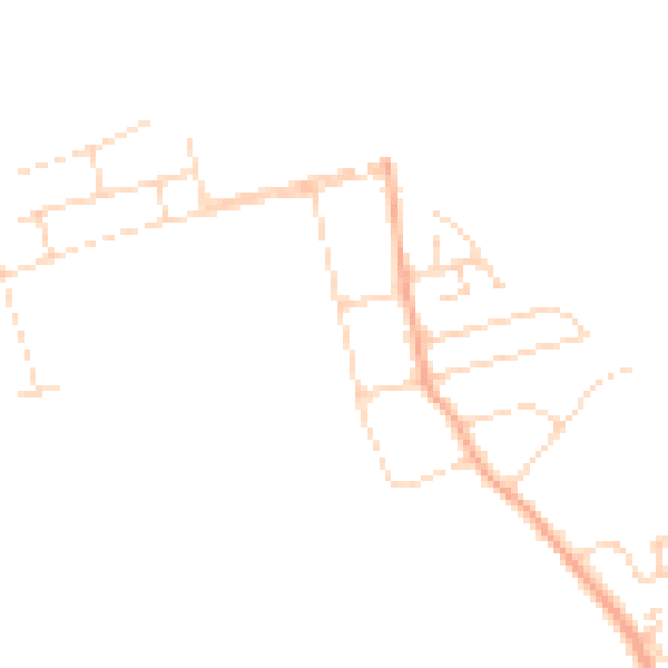 Daytime road noise heatmap for CM0 7NS