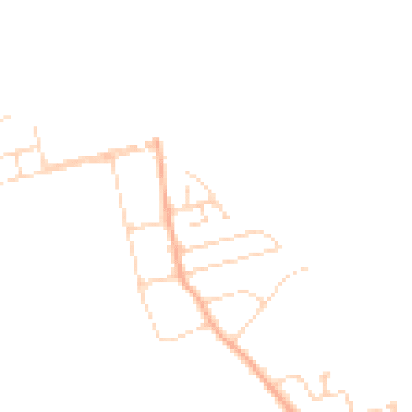 Daytime road noise heatmap for CM0 7PF