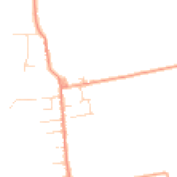 Daytime road noise heatmap for CM0 7TG