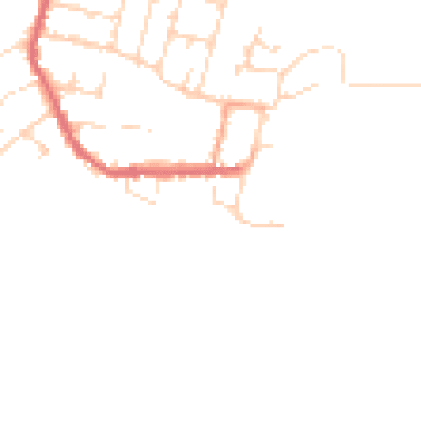 Daytime road noise heatmap for CM0 8AP