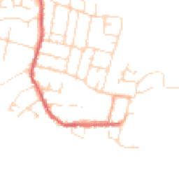 Daytime road noise heatmap for CM0 8JQ