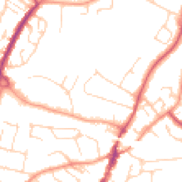 Daytime road noise heatmap for CM12 0AG