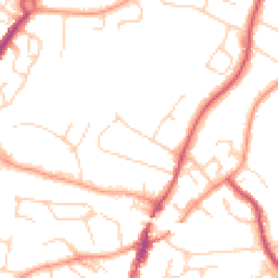 Daytime road noise heatmap for CM12 0AJ