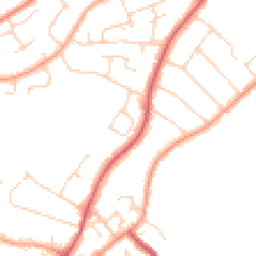 Daytime road noise heatmap for CM12 0AX