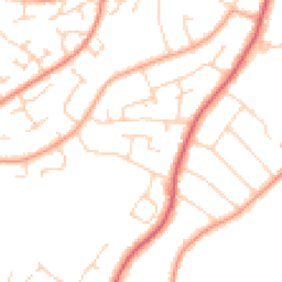 Daytime road noise heatmap for CM12 0BB