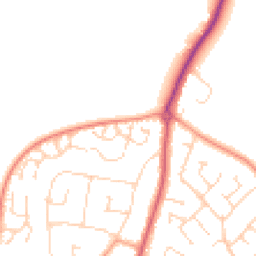 Daytime road noise heatmap for CM12 0FN