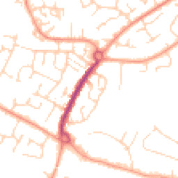 Daytime road noise heatmap for CM12 0HR