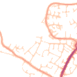 Daytime road noise heatmap for CM12 0LG