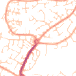 Daytime road noise heatmap for CM12 0SS