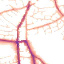 Daytime road noise heatmap for CM12 9GY