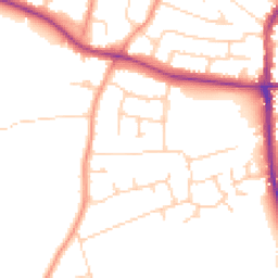 Daytime road noise heatmap for CM12 9NQ