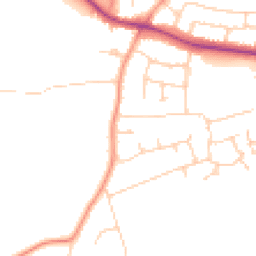 Daytime road noise heatmap for CM12 9NY