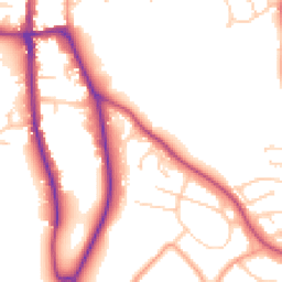 Daytime road noise heatmap for CM12 9RW
