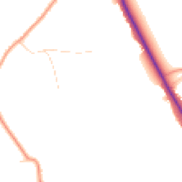 Daytime road noise heatmap for CM12 9TH