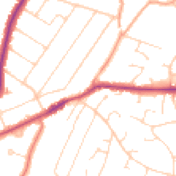 Daytime road noise heatmap for CM13 1AE