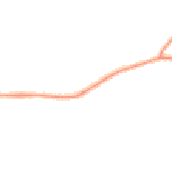 Night-time road noise heatmap for CM13 1BL